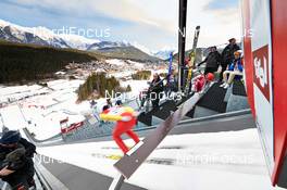 19.01.2014, Seefeld, Austria (AUT): athlete on the inrun - FIS world cup nordic combined, individual gundersen HS109/15km, Seefeld (AUT). www.nordicfocus.com. © Felgenhauer/NordicFocus. Every downloaded picture is fee-liable.