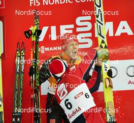 19.01.2014, Seefeld, Austria (AUT): Eric Frenzel (GER), Magnus Moan (NOR), (l-r) - FIS world cup nordic combined, individual gundersen HS109/15km, Seefeld (AUT). www.nordicfocus.com. © Felgenhauer/NordicFocus. Every downloaded picture is fee-liable.
