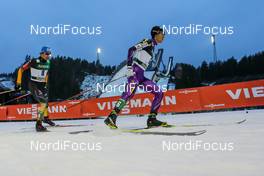 28.02.2014, Lahti, Finland (FIN): Akito Watabe (JPN), Fischer, Swix, Rottefella followed by Tino Edelmann (GER), Madshus, Leki, Rottefella, Adidas - FIS world cup nordic combined, individual gundersen HS130/10km, Lahti (FIN). www.nordicfocus.com. © Laiho/NordicFocus. Every downloaded picture is fee-liable.