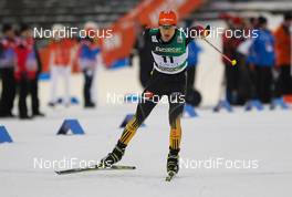 28.02.2014, Lahti, Finland (FIN): Tobias Haug (GER), Fischer - FIS world cup nordic combined, individual gundersen HS130/10km, Lahti (FIN). www.nordicfocus.com. © Laiho/NordicFocus. Every downloaded picture is fee-liable.