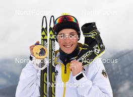 21.02.2014, Sochi, Russia (RUS): Eric Frenzel (GER) - XXII. Olympic Winter Games Sochi 2014, nordic combined, medals, Sochi (RUS). www.nordicfocus.com. © NordicFocus. Every downloaded picture is fee-liable.