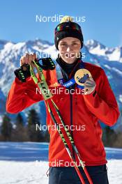 12.02.2014, Sochi, Russia (RUS): Eric Frenzel (GER) - XXII. Olympic Winter Games Sochi 2014, nordic combined, medals, Sochi (RUS). www.nordicfocus.com. © NordicFocus. Every downloaded picture is fee-liable.