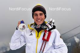 21.02.2014, Sochi, Russia (RUS): Johannes Rydzek (GER) - XXII. Olympic Winter Games Sochi 2014, nordic combined, medals, Sochi (RUS). www.nordicfocus.com. © NordicFocus. Every downloaded picture is fee-liable.