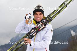 21.02.2014, Sochi, Russia (RUS): Fabian Riessle (GER) - XXII. Olympic Winter Games Sochi 2014, nordic combined, medals, Sochi (RUS). www.nordicfocus.com. © NordicFocus. Every downloaded picture is fee-liable.