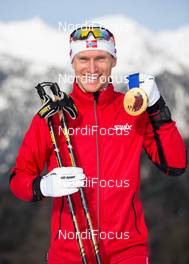 22.02.2014, Sochi, Russia (RUS): Haavard Klemetsen (NOR), Fischer, Swix, Alpina, Rottefella - XXII. Olympic Winter Games Sochi 2014, nordic combined, medals, Sochi (RUS). www.nordicfocus.com. © NordicFocus. Every downloaded picture is fee-liable.