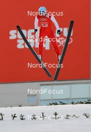 09.02.2014, Sochi, Russia (RUS): Jason Lamy Chappuis (FRA), Salomon, Swix, One Way - XXII. Olympic Winter Games Sochi 2014, nordic combined, training, Sochi (RUS). www.nordicfocus.com. © NordicFocus. Every downloaded picture is fee-liable.