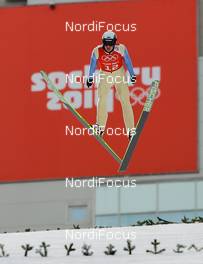 09.02.2014, Sochi, Russia (RUS): Karl August Tiirmaa (EST), Fischer - XXII. Olympic Winter Games Sochi 2014, nordic combined, training, Sochi (RUS). www.nordicfocus.com. © NordicFocus. Every downloaded picture is fee-liable.