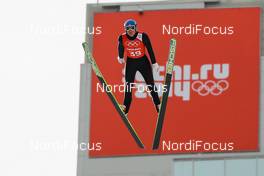 09.02.2014, Sochi, Russia (RUS): Bernhard Gruber (AUT), Fischer, Rottefella, Loeffler - XXII. Olympic Winter Games Sochi 2014, nordic combined, training, Sochi (RUS). www.nordicfocus.com. © NordicFocus. Every downloaded picture is fee-liable.