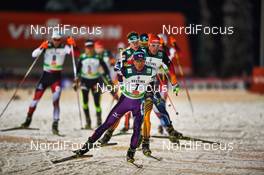29.11.2014, Ruka, Finland (FIN): Akito Watabe (JPN), Johannes Rydzek (GER), (l-r) - FIS world cup nordic combined, individual gundersen HS142/10km, Ruka (FIN). www.nordicfocus.com. © Felgenhauer/NordicFocus. Every downloaded picture is fee-liable.