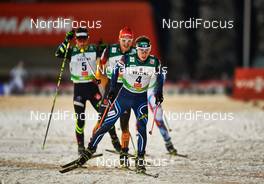 29.11.2014, Ruka, Finland (FIN): Francois Braud (FRA), Tobias Haug (GER), Ilkka Herola (FIN), (l-r) - FIS world cup nordic combined, individual gundersen HS142/10km, Ruka (FIN). www.nordicfocus.com. © Felgenhauer/NordicFocus. Every downloaded picture is fee-liable.