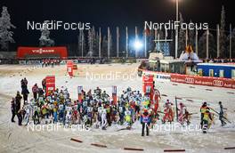 29.11.2014, Ruka, Finland (FIN): confusion before the start - FIS world cup nordic combined, individual gundersen HS142/10km, Ruka (FIN). www.nordicfocus.com. © Felgenhauer/NordicFocus. Every downloaded picture is fee-liable.