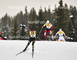 07.12.2014, Lillehammer, Norway (NOR): Jason Lamy Chappuis (FRA), Christoph Bieler (AUT), (l-r)  - FIS world cup nordic combined, individual gundersen HS138/10km, Lillehammer (NOR). www.nordicfocus.com. © Felgenhauer/NordicFocus. Every downloaded picture is fee-liable.