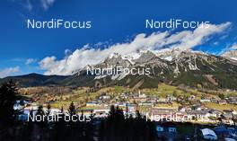 20.12.2014, Ramsau, Austria (AUT): Ramsau Dorf with few snow but much sun - FIS world cup nordic combined, team sprint HS98/2x7.5km, Ramsau (AUT). www.nordicfocus.com. © Felgenhauer/NordicFocus. Every downloaded picture is fee-liable.