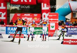 20.12.2014, Ramsau, Austria (AUT): Jan Schmid (NOR), Joergen Graabak (NOR), (l-r)  - FIS world cup nordic combined, team sprint HS98/2x7.5km, Ramsau (AUT). www.nordicfocus.com. © Felgenhauer/NordicFocus. Every downloaded picture is fee-liable.
