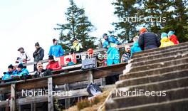 20.12.2014, Ramsau, Austria (AUT): coaches waiting for the jumpers - FIS world cup nordic combined, team sprint HS98/2x7.5km, Ramsau (AUT). www.nordicfocus.com. © Felgenhauer/NordicFocus. Every downloaded picture is fee-liable.