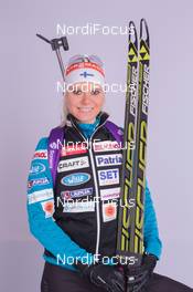 30.11.2014, Oestersund, Sweden (SWE):  Mari Laukkanen (FIN) - IBU world cup biathlon, photoshooting, Oestersund (SWE). www.nordicfocus.com. © Manzoni/NordicFocus. Every downloaded picture is fee-liable.