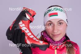 02.12.2014, Oestersund, Sweden (SWE):  Nastassia Dubarezava  (BLR) - IBU world cup biathlon, photoshooting, Oestersund (SWE). www.nordicfocus.com. © Manzoni/NordicFocus. Every downloaded picture is fee-liable.