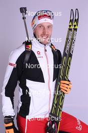 02.12.2014, Oestersund, Sweden (SWE):  Dominik Landertinger (AUT) - IBU world cup biathlon, photoshooting, Oestersund (SWE). www.nordicfocus.com. © Manzoni/NordicFocus. Every downloaded picture is fee-liable.