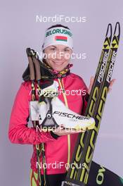 02.12.2014, Oestersund, Sweden (SWE):  Nadezhda Skardino (BLR) - IBU world cup biathlon, photoshooting, Oestersund (SWE). www.nordicfocus.com. © Manzoni/NordicFocus. Every downloaded picture is fee-liable.