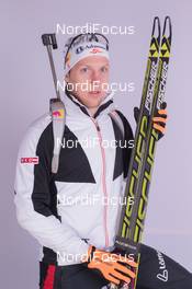 02.12.2014, Oestersund, Sweden (SWE):  David Komatz (AUT) - IBU world cup biathlon, photoshooting, Oestersund (SWE). www.nordicfocus.com. © Manzoni/NordicFocus. Every downloaded picture is fee-liable.