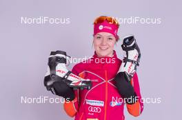 02.12.2014, Oestersund, Sweden (SWE):  Chardine Sloof (NED) - IBU world cup biathlon, photoshooting, Oestersund (SWE). www.nordicfocus.com. © Manzoni/NordicFocus. Every downloaded picture is fee-liable.