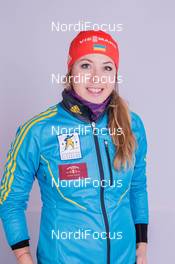 02.12.2014, Oestersund, Sweden (SWE):  Juliya Dzhyma (UKR) - IBU world cup biathlon, photoshooting, Oestersund (SWE). www.nordicfocus.com. © Manzoni/NordicFocus. Every downloaded picture is fee-liable.