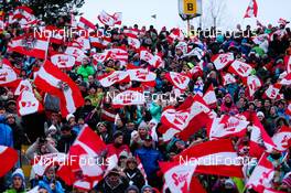 04.01.2014, Innsbruck, Austria (AUT): austrian flags - FIS world cup ski jumping, four hills tournament, individual HS130, Innsbruck (AUT). www.nordicfocus.com. © Laiho/NordicFocus. Every downloaded picture is fee-liable.