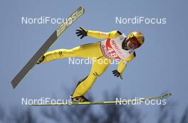 01.02.2014, Willingen, Germany (GER):  Noriaki Kasai (JPN), Fischer - FIS world cup ski jumping, individual HS145, Willingen (GER). www.nordicfocus.com. © Domanski/NordicFocus. Every downloaded picture is fee-liable.