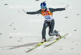 08.02.2014, Sochi, Russia (RUS): Michael Hayboeck (AUT), Fischer - XXII. Olympic Winter Games Sochi 2014, ski jumping, individual HS106, qualification, Sochi (RUS). www.nordicfocus.com. © NordicFocus. Every downloaded picture is fee-liable.