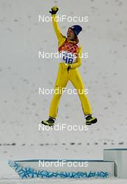 15.02.2014, Sochi, Russia (RUS): Noriaki Kasai (JPN), Fischer - XXII. Olympic Winter Games Sochi 2014, ski jumping, individual HS140, Sochi (RUS). www.nordicfocus.com. © NordicFocus. Every downloaded picture is fee-liable.