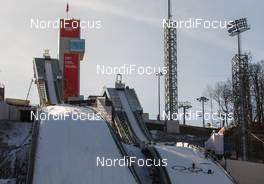 07.02.2014, Sochi, Russia (RUS): general view at the Russki Gorki ski jumping stadium - XXII. Olympic Winter Games Sochi 2014, ski jumping, training, Sochi (RUS). www.nordicfocus.com. © NordicFocus. Every downloaded picture is fee-liable.