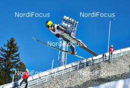 16.03.2014, Falun, Sweden (SWE): Gyda Enger (NOR) - FIS world cup ski jumping ladies, individual HS100, Falun (SWE). www.nordicfocus.com. © Felgenhauer/NordicFocus. Every downloaded picture is fee-liable.