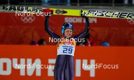 11.02.2014, Sochi, Russia (RUS): Carina Vogt (GER), Fischer - XXII. Olympic Winter Games Sochi 2014, ski jumping ladies, individual HS106, Sochi (RUS). www.nordicfocus.com. © NordicFocus. Every downloaded picture is fee-liable.