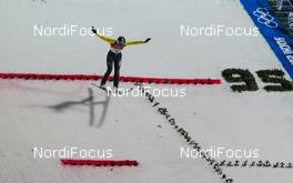 11.02.2014, Sochi, Russia (RUS): Evelyn Insam (ITA), Fluege.de - XXII. Olympic Winter Games Sochi 2014, ski jumping ladies, individual HS106, Sochi (RUS). www.nordicfocus.com. © NordicFocus. Every downloaded picture is fee-liable.