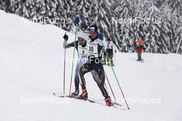 19.01.2014, Lienz, Austria (AUT): Alan Martinelli (ITA), Christian Zorzi (ITA) - FIS Marathon Cup Dolomitenlauf, Lienz (AUT). www.nordicfocus.com. © Mandl/NordicFocus. Every downloaded picture is fee-liable.