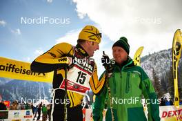 25.01.2014, Bad Hindelang, Germany (GER): Hans-Werner  Reichart  (GER ) and Michael Keller (AUT), chief of competition - Skitrail Tannheimertal, Bad Hindelang (GER). www.nordicfocus.com. © Felgenhauer/NordicFocus. Every downloaded picture is fee-liable.