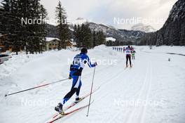 26.01.2014, Val di Fassa/Val di Fiemme, Italy (ITA): slower athletes after 15 km - FIS Marathon Cup Marcialonga, Val di Fassa/Val di Fiemme (ITA). www.nordicfocus.com. © Rauschendorfer/NordicFocus. Every downloaded picture is fee-liable.