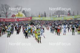 02.02.2014, Oberammergau, Germany (GER): start - FIS Marathon Cup Koenig Ludwig Lauf, Oberammergau (GER). www.nordicfocus.com. © Rauschendorfer/NordicFocus. Every downloaded picture is fee-liable.