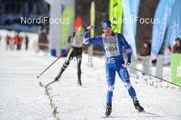 01.02.2014, Oberammergau, Germany (GER): Jiri Rocarek (CZE), Tore Martin Sobak Gundersen (NOR), (l-r) - FIS Marathon Cup Koenig Ludwig Lauf, Oberammergau (GER). www.nordicfocus.com. © Rauschendorfer/NordicFocus. Every downloaded picture is fee-liable.