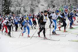 02.03.2014, Mora, Sweden (SWE): athletes after the start - FIS Marathon Cup Vasaloppet, Mora (SWE). www.nordicfocus.com. © Rauschendorfer/NordicFocus. Every downloaded picture is fee-liable.