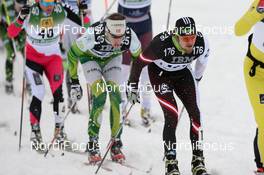 02.03.2014, Mora, Sweden (SWE): Simen Oestensen (NOR), Franz Göring (GER), xc-ski.de Skimarathon Team, (l-r) - FIS Marathon Cup Vasaloppet, Mora (SWE). www.nordicfocus.com. © Rauschendorfer/NordicFocus. Every downloaded picture is fee-liable.