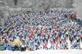 02.03.2014, Mora, Sweden (SWE): athletes at the first climb - FIS Marathon Cup Vasaloppet, Mora (SWE). www.nordicfocus.com. © Rauschendorfer/NordicFocus. Every downloaded picture is fee-liable.
