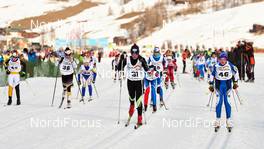 13.12.2014, Livigno, Italy (ITA): kids race - Minisgambeda, Livigno (ITA). www.nordicfocus.com. © Felgenhauer/NordicFocus. Every downloaded picture is fee-liable.