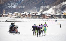 13.12.2014, Livigno, Italy (ITA): Adela Boudikova (CZE), Holly Brooks (NOR), +11+, Tatjana Mannima (EST), Katerina Smutna (AUT), (l-r)  - Ski Classics La Sgambeda, Team Tempo, Livigno (ITA). www.nordicfocus.com. © Felgenhauer/NordicFocus. Every downloaded picture is fee-liable.