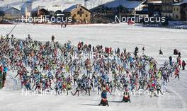 12.12.2014, Livigno, Italy (ITA):  the start of the 25. la sgambeda - FIS Marathon Cup La Sgambeda, Livigno (ITA). www.nordicfocus.com. © Felgenhauer/NordicFocus. Every downloaded picture is fee-liable.