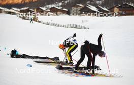 12.12.2014, Livigno, Italy (ITA):  Thomas Steurer (AUT), Matthias Kuhn (GER), Team Ettix, Salomon - FIS Marathon Cup La Sgambeda, Livigno (ITA). www.nordicfocus.com. © Felgenhauer/NordicFocus. Every downloaded picture is fee-liable.