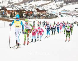 14.12.2014, Livigno, Italy (ITA):  start of the women's race - Ski Classics La Sgambeda Classic 35k, Livigno (ITA). www.nordicfocus.com. © Felgenhauer/NordicFocus. Every downloaded picture is fee-liable.