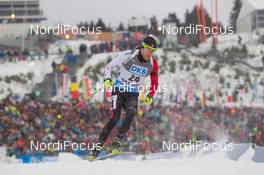 11.01.2015, Oberhof, Germany (GER): Nathan Smith (CAN) - IBU world cup biathlon, mass men, Oberhof (GER). www.nordicfocus.com. © Manzoni/NordicFocus. Every downloaded picture is fee-liable.