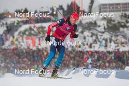 11.01.2015, Oberhof, Germany (GER): Anton Shipulin (RUS) - IBU world cup biathlon, mass men, Oberhof (GER). www.nordicfocus.com. © Manzoni/NordicFocus. Every downloaded picture is fee-liable.