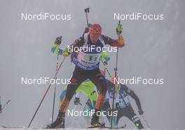 08.01.2015, Oberhof, Germany (GER): Daniel Boehm (GER) - IBU world cup biathlon, relay men, Oberhof (GER). www.nordicfocus.com. © Manzoni/NordicFocus. Every downloaded picture is fee-liable.